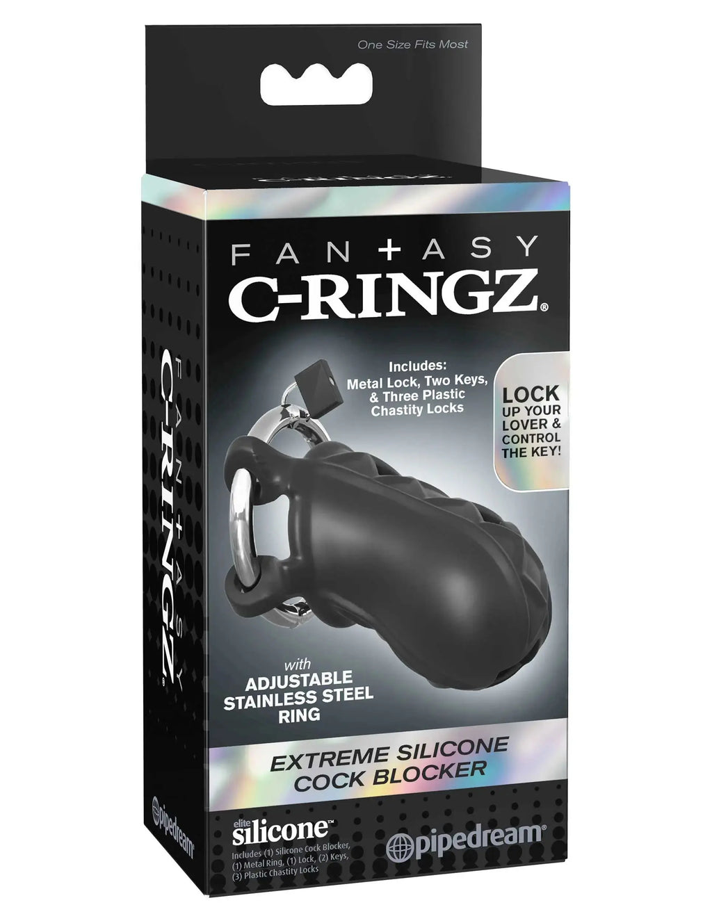 Fantasy C-Ringz Extreme Silicone Cock Blocker – body-safe silicone | Fu'Cha Exotics