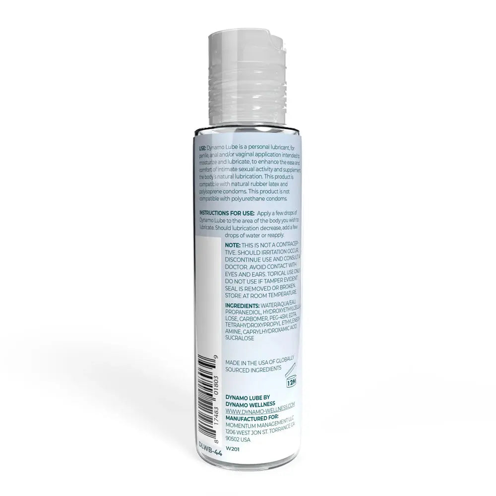 Dynamo Lube Water-Based Formula - 4.4oz – body-safe materials | Fu'Cha Exotics
