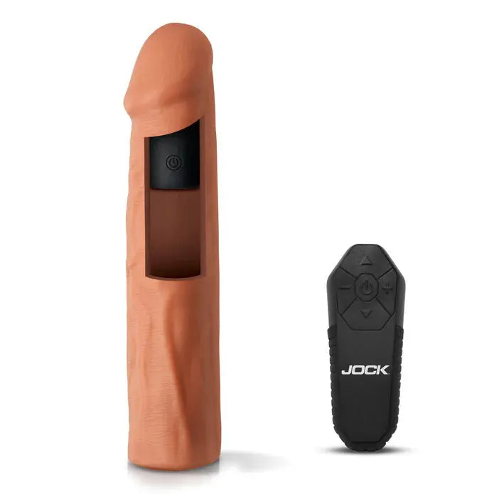 Jock Vibrating Penis Extension with Remote - Medium – body-safe materials | Fu'Cha Exotics