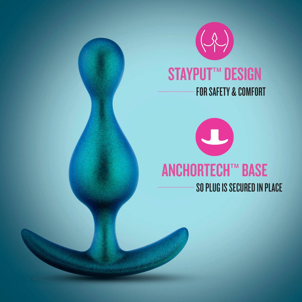 Anal Adventures Matrix - Photon Plug - Neptune Teal – body-safe materials | Fu'Cha Exotics