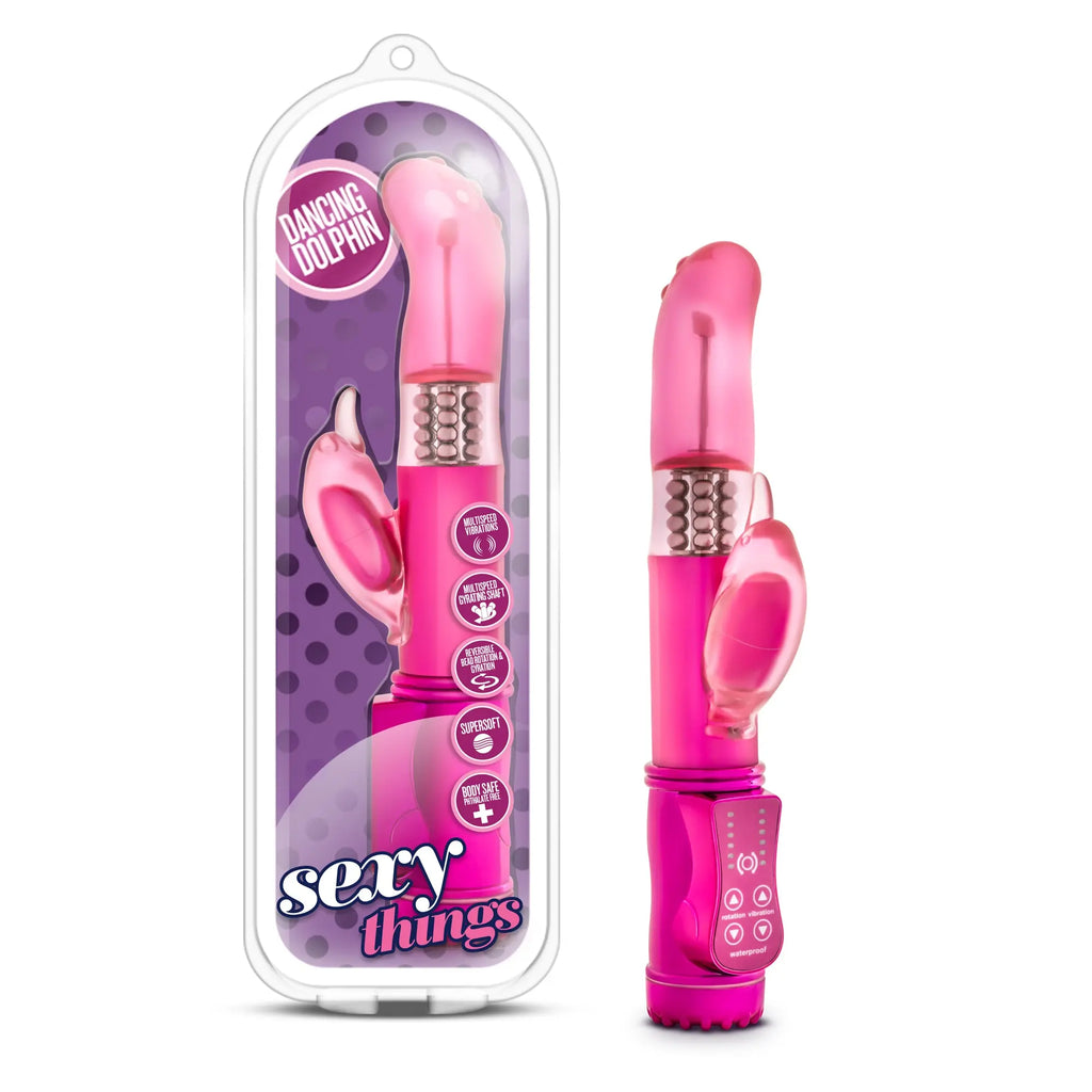 Sexy Things Dancing Dolphin - Fuchsia – body-safe materials | Fu'Cha Exotics