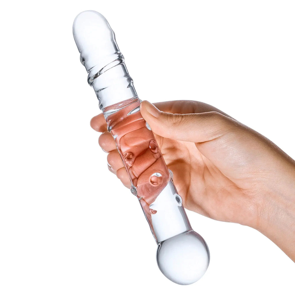 Callisto Clear Glass Dildo – borosilicate glass | Fu'Cha Exotics