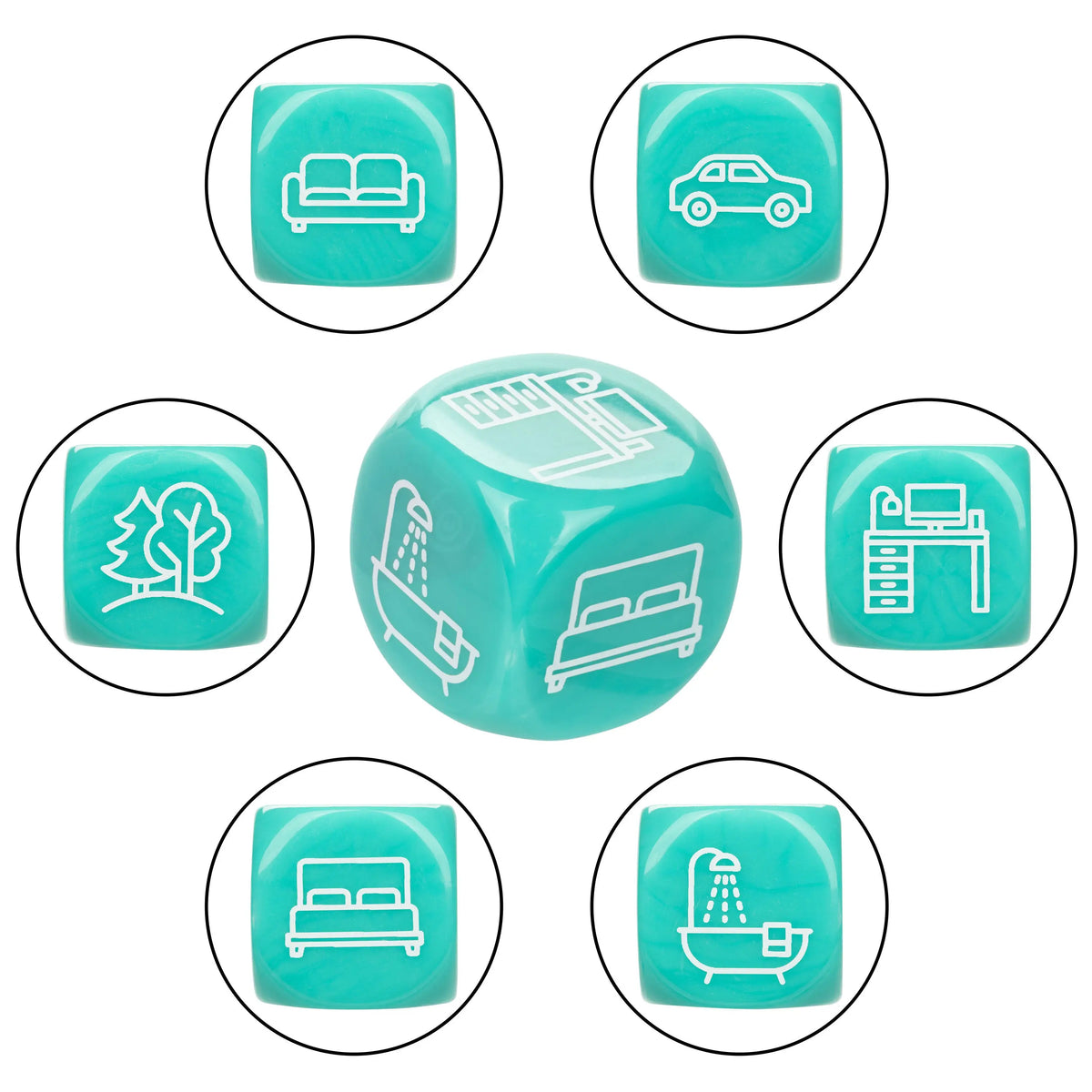 Naughty Bits Roll With It Icon - Based Sex Dice Game – body-safe materials | Fu'Cha Exotics