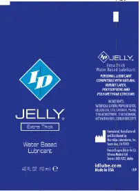 ID Jelly Extra Thick Water-Based Lubricant - 12ml Tubes - 72 Pieces Jar – body-safe materials | Fu'Cha Exotics