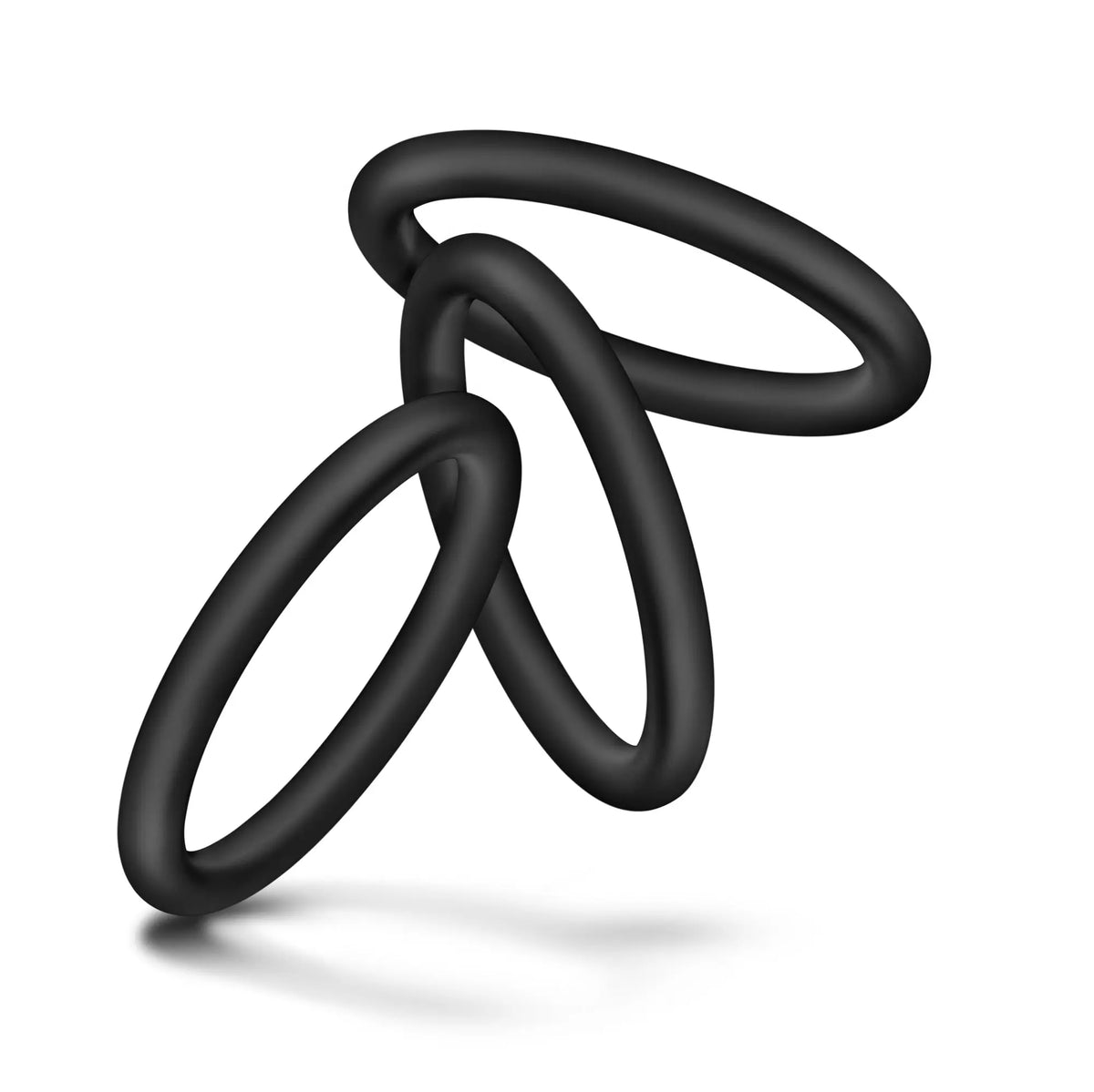 Performance - Vs3 Pure Premium Silicone Cockrings - Large - Black – body-safe silicone | Fu'Cha Exotics