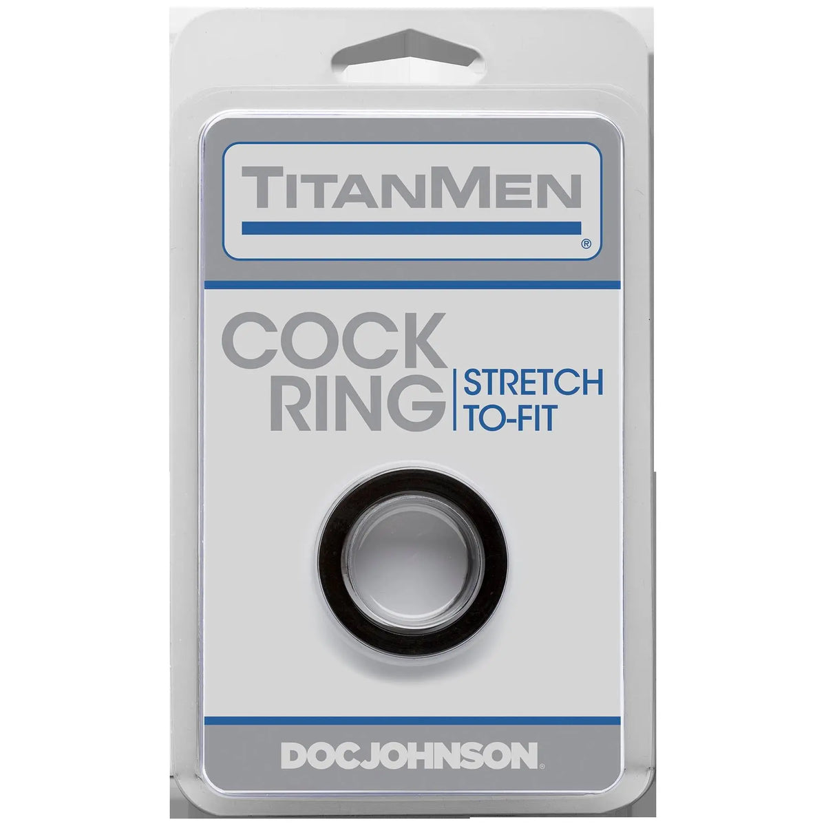 Titanmen Cock Ring - Black – body-safe materials | Fu'Cha Exotics