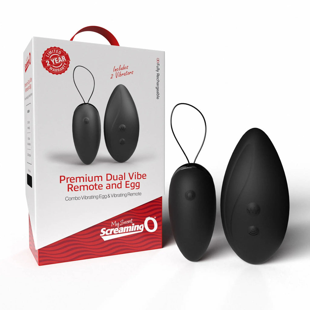 Premium Dual Vibe Remote and Egg - Black – body-safe materials | Fu'Cha Exotics