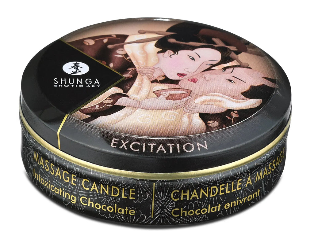 Mini Massage Candle - Excitation - Intoxicating Chocolate - 1 Fl. Oz. – body-safe materials | Fu'Cha Exotics