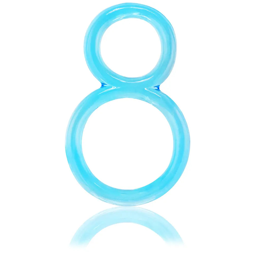 Ofinity Double Ring - Blue – body-safe materials | Fu'Cha Exotics