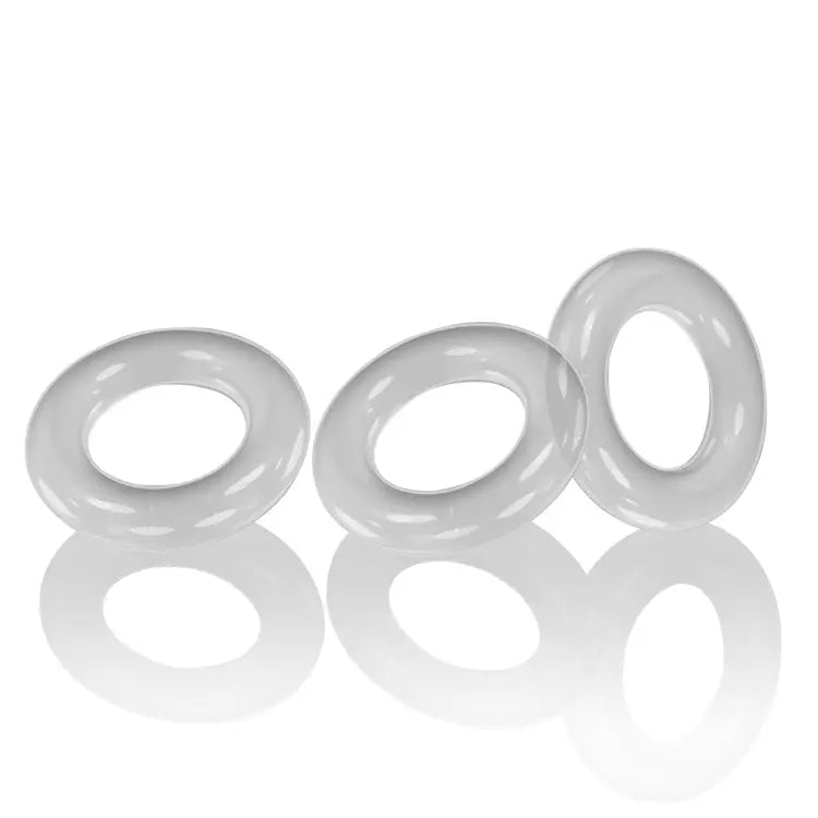 Willy Rings 3-Pack Cockrings - Clear – body-safe materials | Fu'Cha Exotics