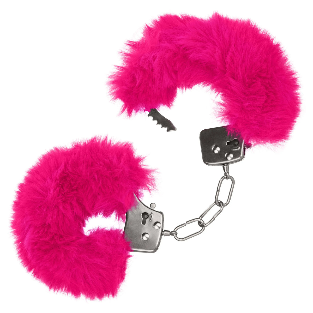 Ultra Fluffy Furry Cuffs - Pink – body-safe materials | Fu'Cha Exotics