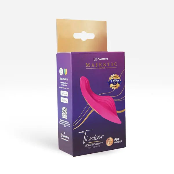 Panty Vibrator Tinker Majestic App Based - Pink – body-safe materials | Fu'Cha Exotics