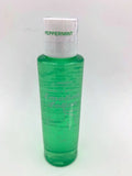 Peppermint lotion bottle with green lotion in clear container and white cap, 4 fl oz