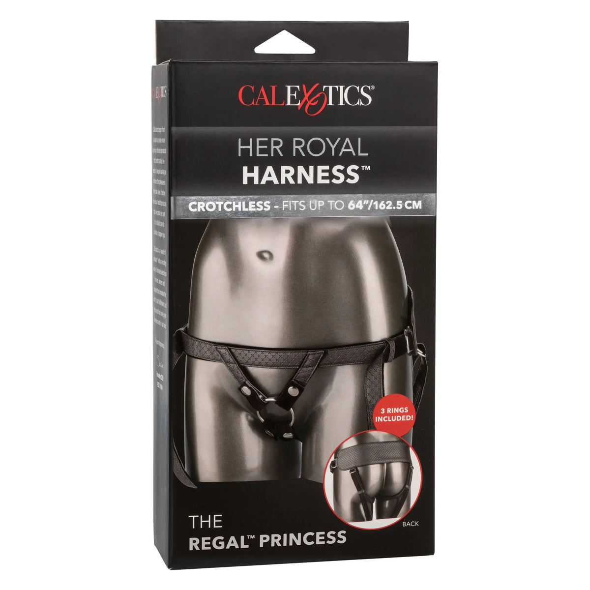 Her Royal Harness the Regal Princess - Pewter – body-safe materials | Fu'Cha Exotics