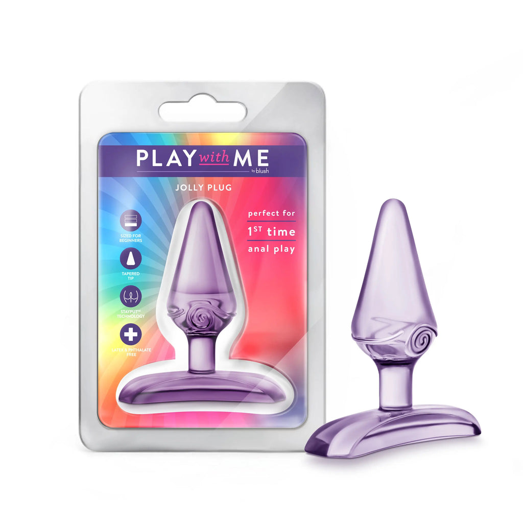 Play With Me - Jolly Plug - Purple – body-safe TPE | Fu'Cha Exotics