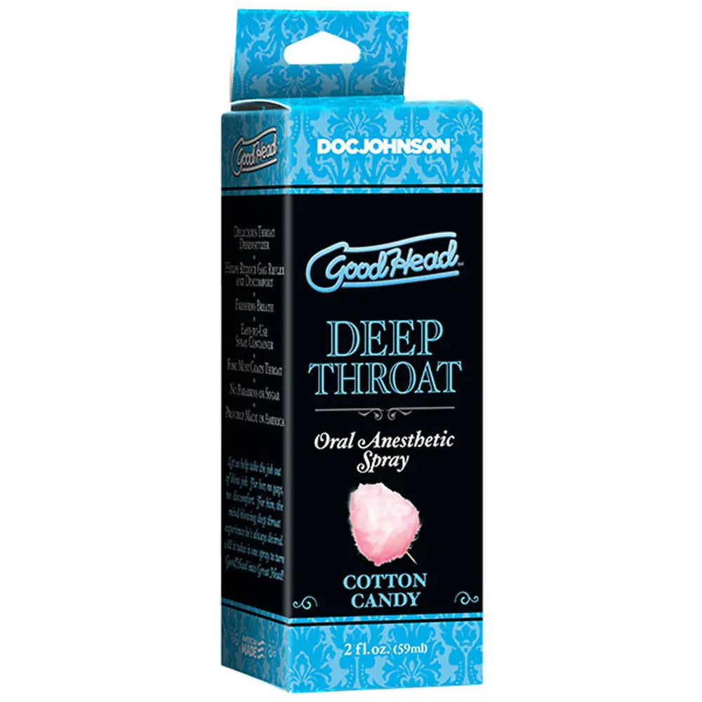 Goodhead - Deep Throat Spray - Cotton Candy - 2 Fl. Oz. – body-safe materials | Fu'Cha Exotics