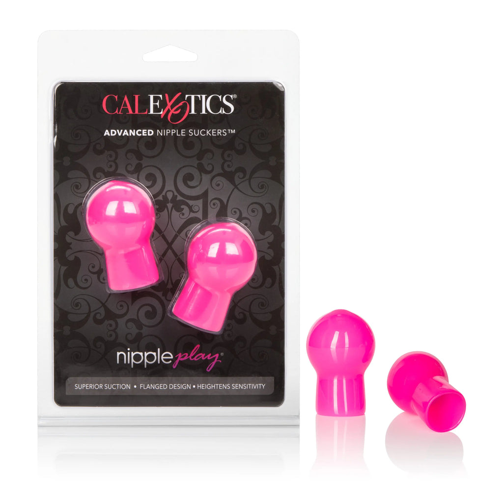 Nipple Play Advanced Nipple Suckers - Pink – body-safe materials suction stimulation | Fu'Cha Exotics