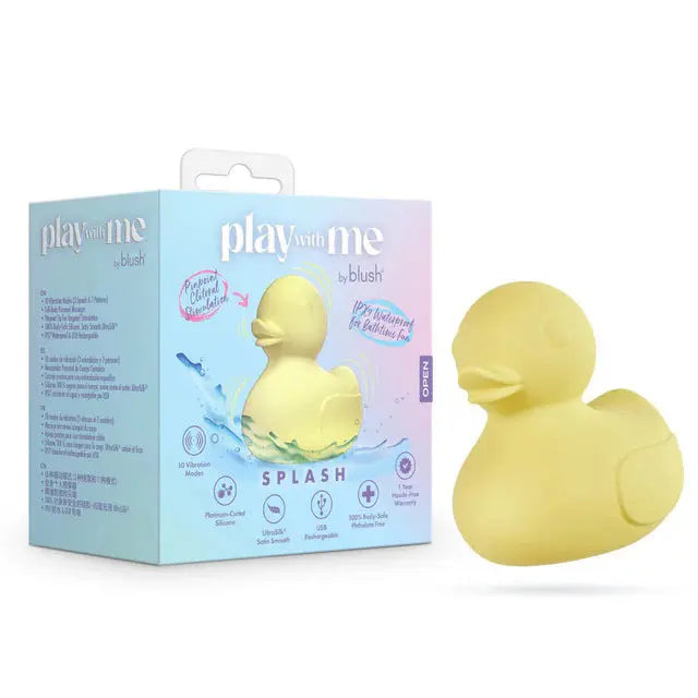 Play With Me Splash Yellow – body-safe silicone 10 vibration modes | Fu'Cha Exotics