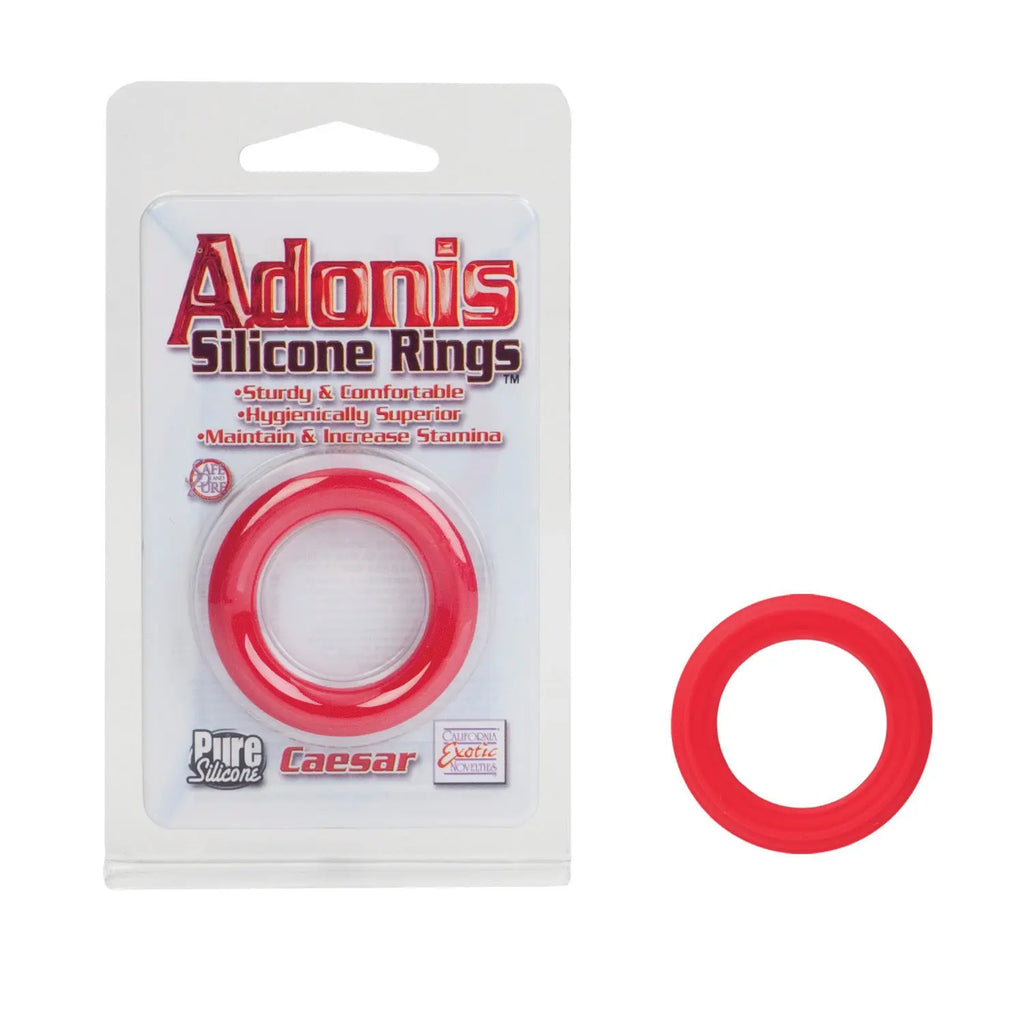 Caesar Silicone Ring - Red – body-safe silicone | Fu'Cha Exotics