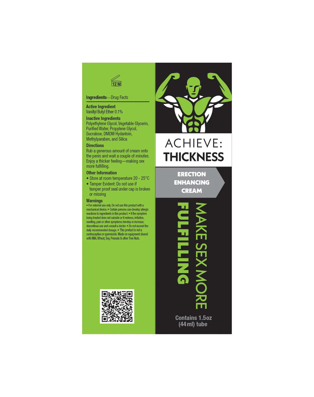 Achieve Thickness - Erection Enhancement Cream 1.5 Oz – body-safe materials | Fu'Cha Exotics
