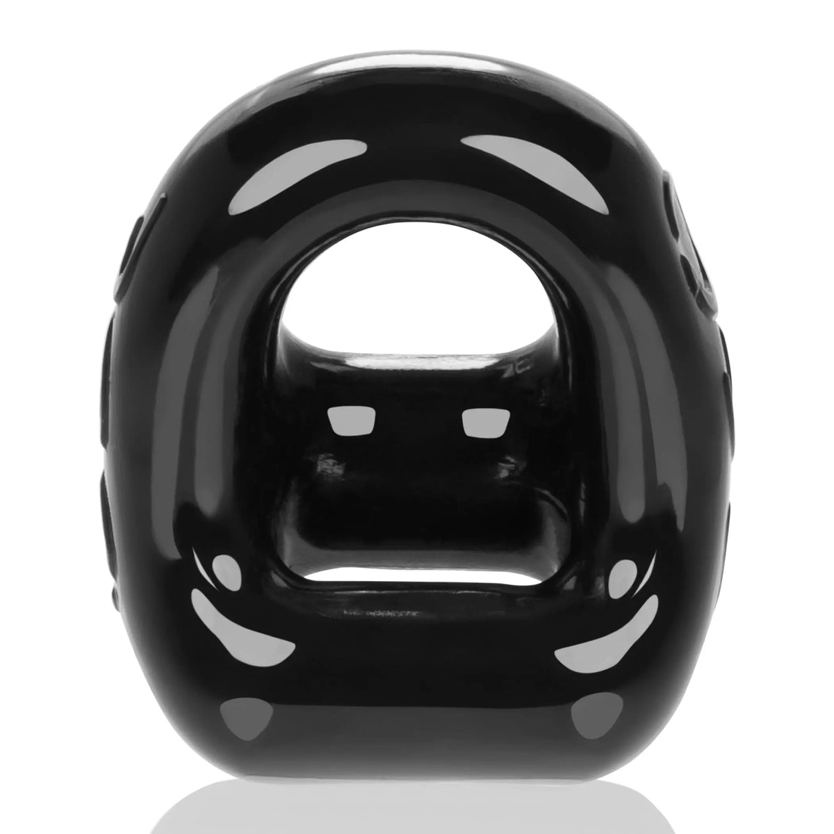 360 2- Way Cockring and Ballsling - Black – body-safe materials | Fu'Cha Exotics