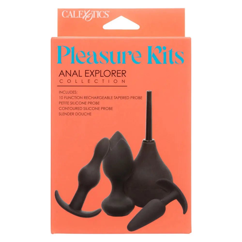 Pleasure Kits Anal Explorer Collection - Black – body-safe materials | Fu'Cha Exotics
