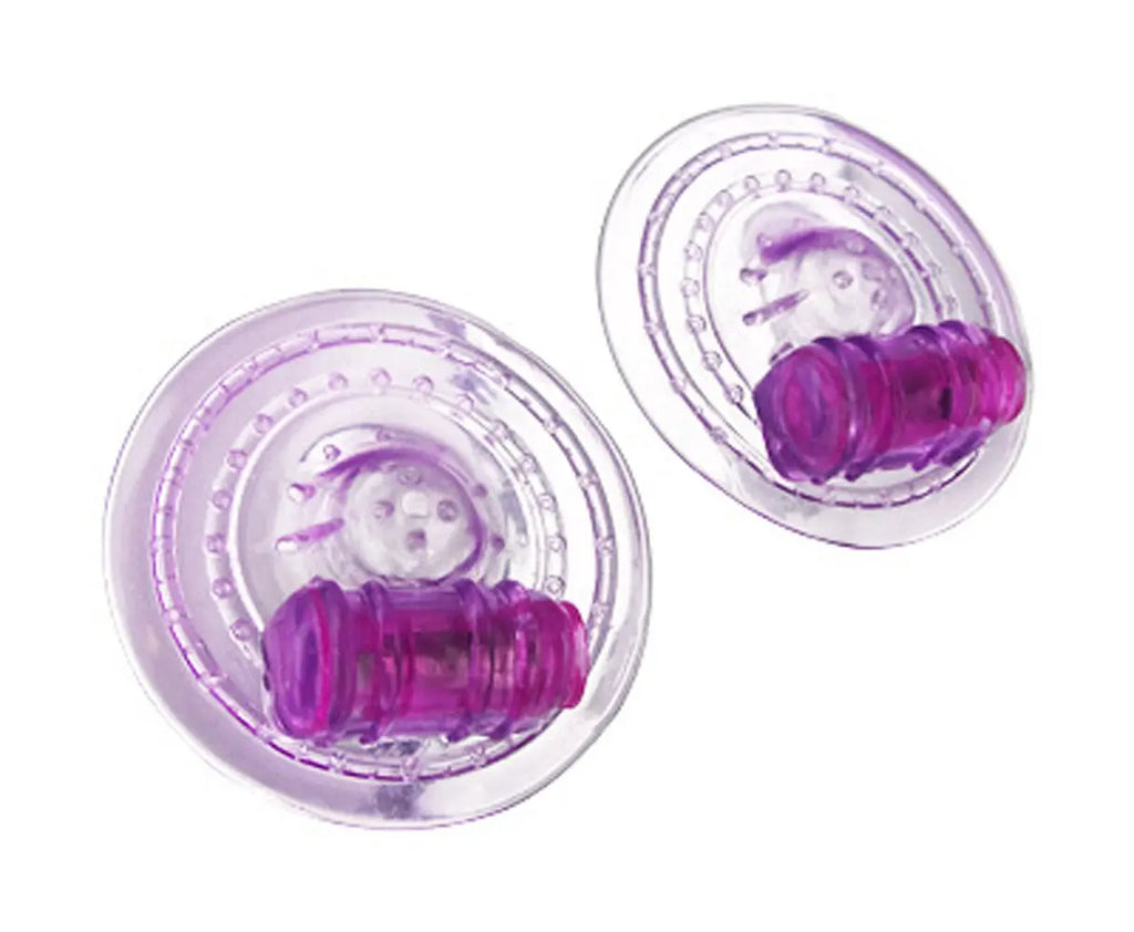 Razzles Vibrating Nipple Pads - Purple – body-safe materials | Fu'Cha Exotics