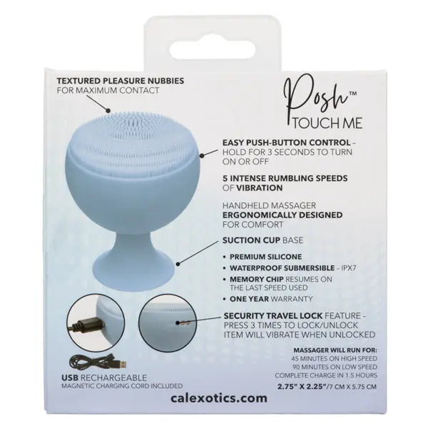 Posh Touch Me - Blue – body-safe silicone fully waterproof | Fu'Cha Exotics