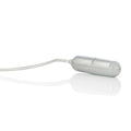 Slimline silver bullet vibrator with power cord