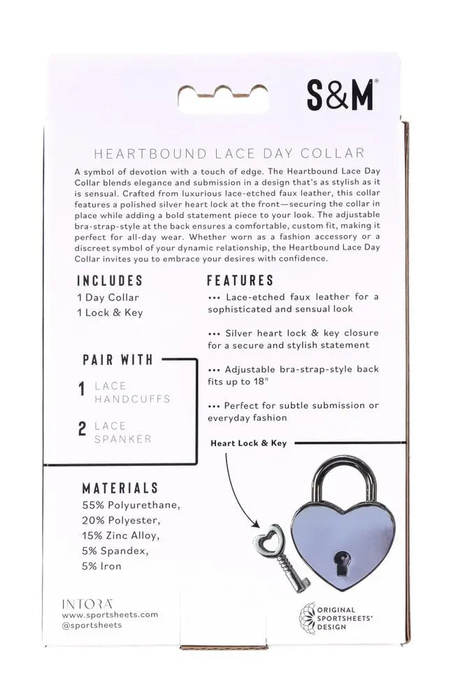 Heartbound Lace Day Collar – body-safe materials adjustable intensity | Fu'Cha Exotics