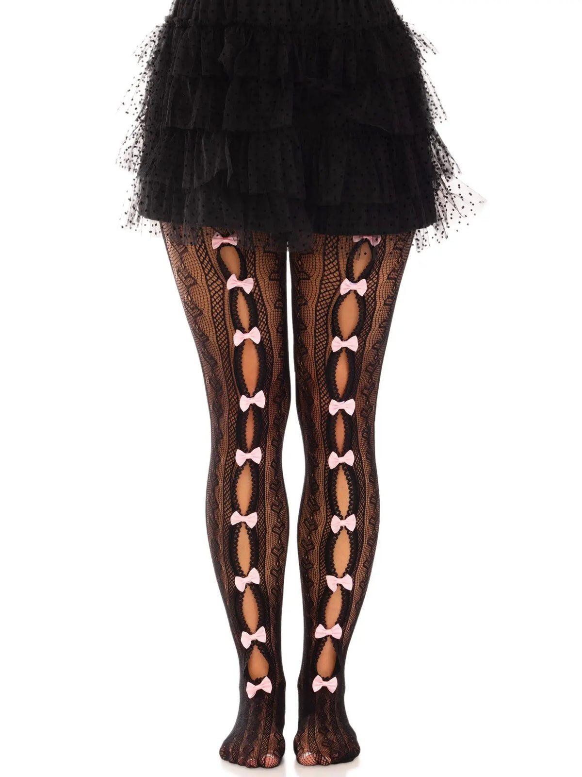 Sweetheart Stripedtights - Os - Black – body-safe materials | Fu'Cha Exotics
