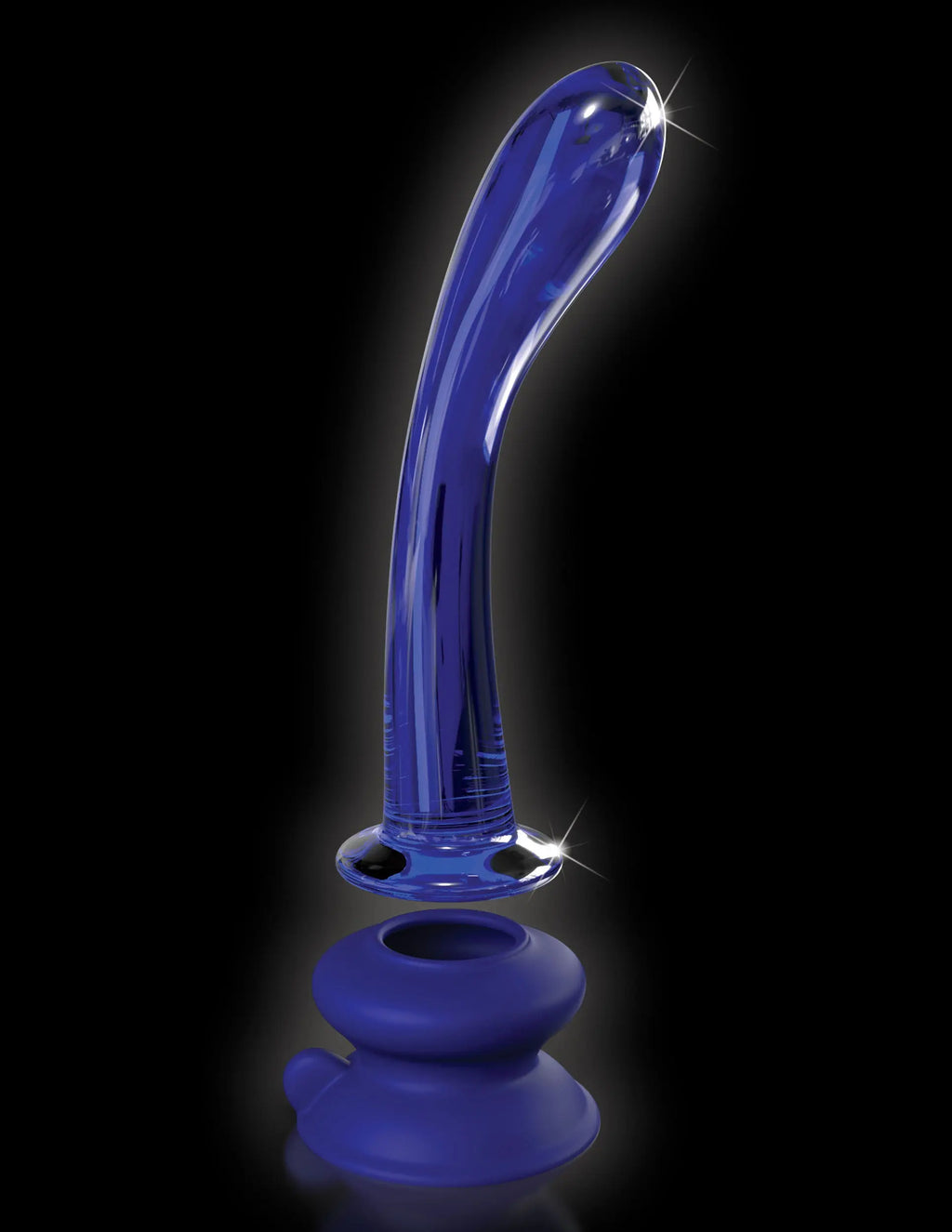 Icicles No. 89 - With Silicone Suction Cup - Blue – body-safe materials | Fu'Cha Exotics
