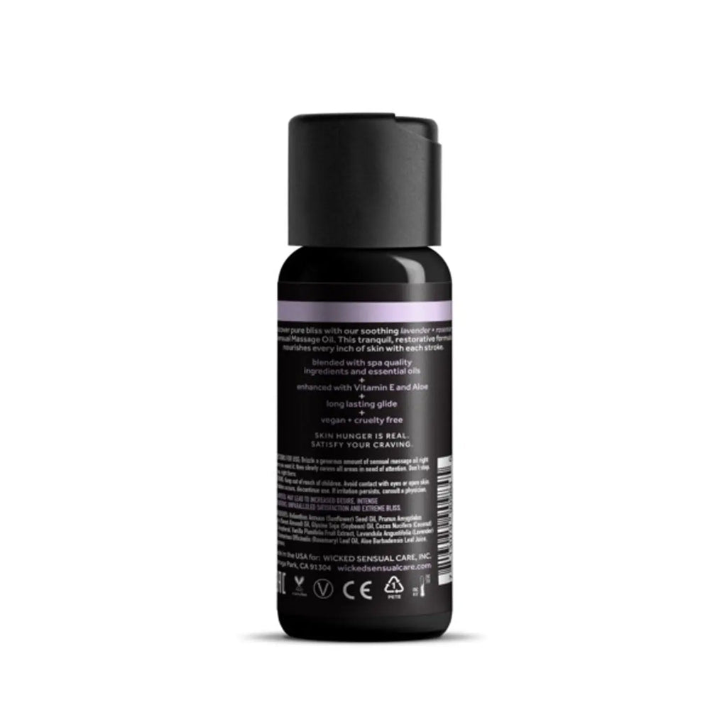 Lavender + Rosemary Massage Oil 4oz – body-safe materials | Fu'Cha Exotics