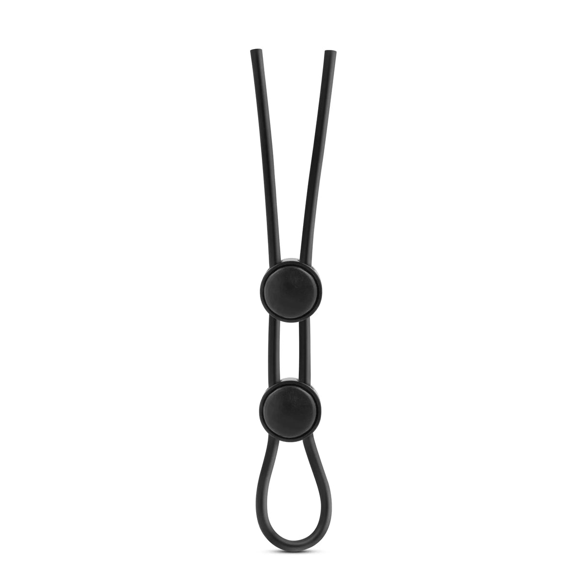 Stay Hard - Silicone Double Loop Cock Ring - Black – body-safe silicone | Fu'Cha Exotics