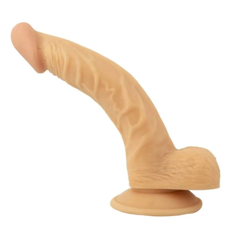 Flesh-colored realistic dildo with suction base