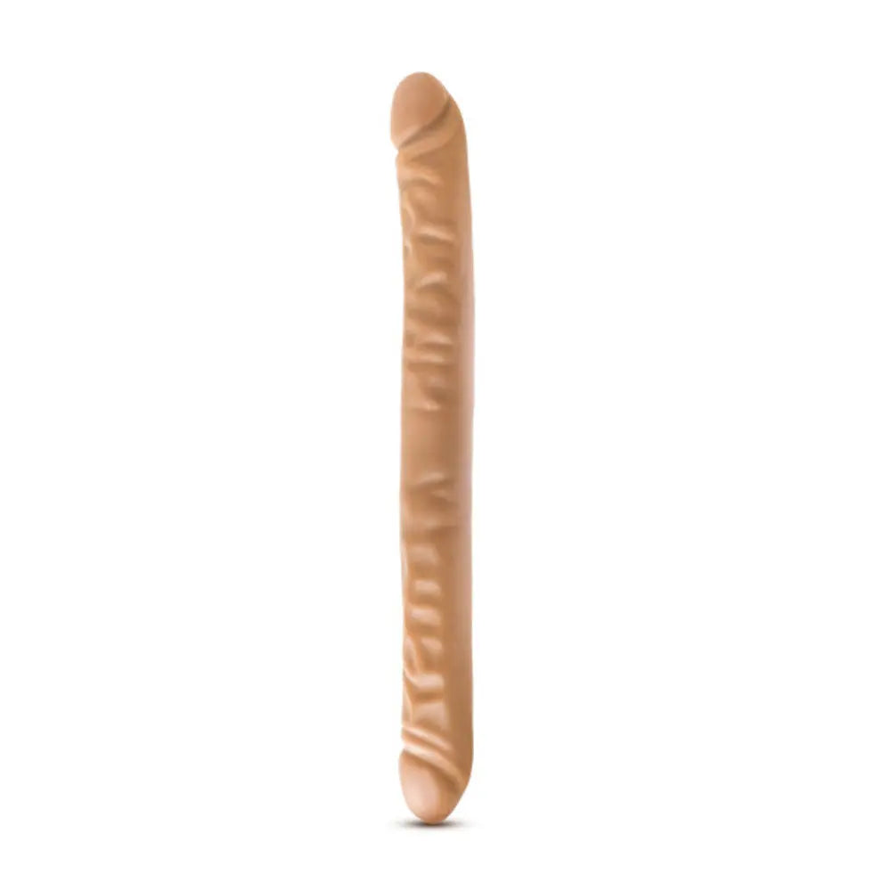 Dr. Skin - 18 Inch Double Dildo - Mocha – body-safe materials | Fu'Cha Exotics