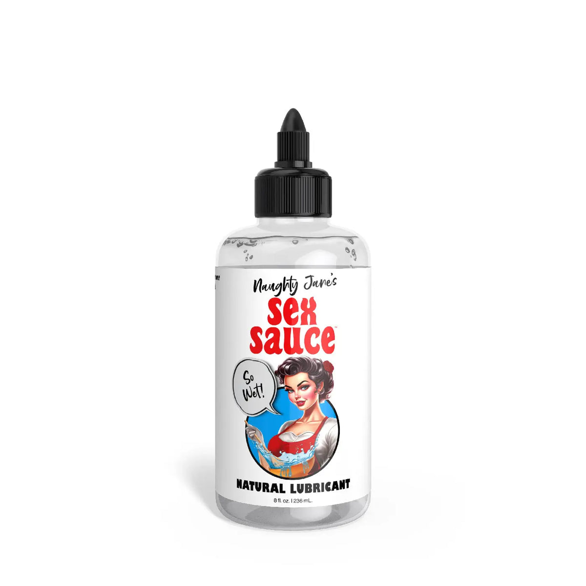 Naughty Jane's Sex Sauce Natural Lubricant 8oz – body-safe materials | Fu'Cha Exotics