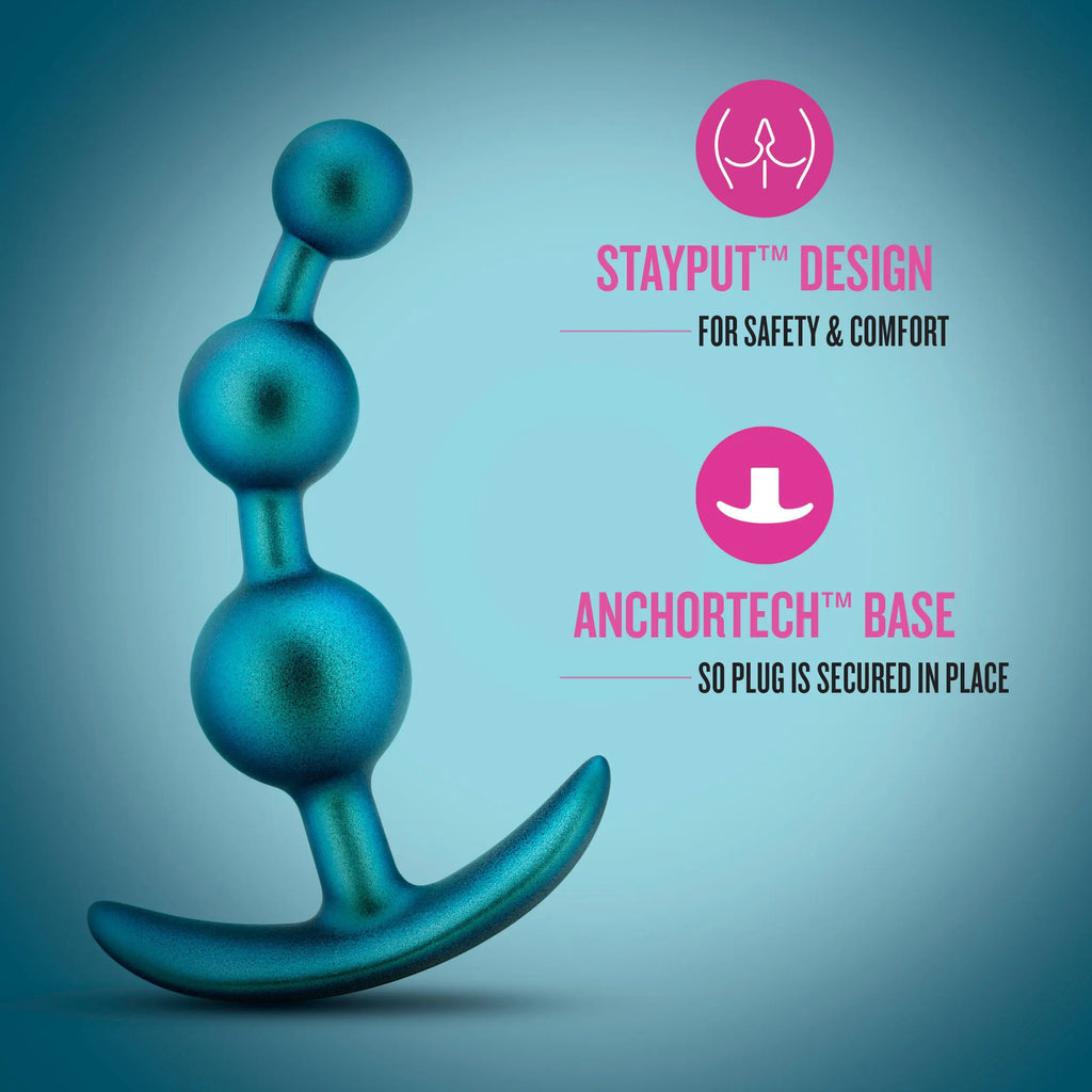 Anal Adventures Matrix - Gamma Plug - Neptune Teal – body-safe materials | Fu'Cha Exotics