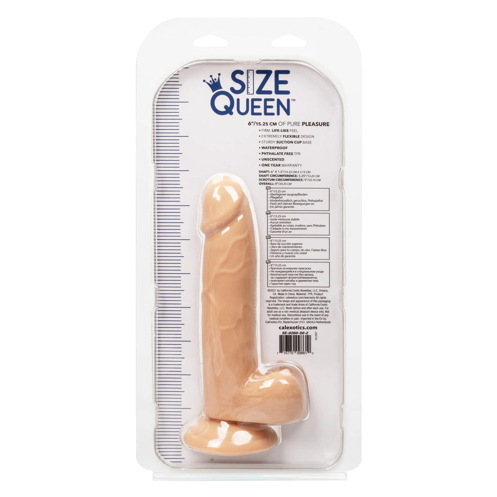 Size Queen 6 inch/15.25 Cm - Ivory – body-safe materials | Fu'Cha Exotics