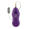 Purple mini toy with metal cap and flexible cord