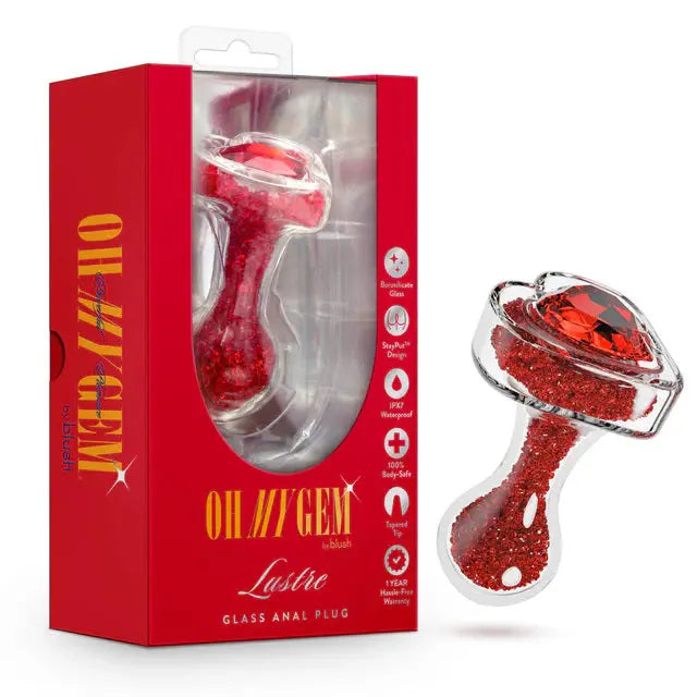 Oh My Gem - Lustre - Red – body-safe materials | Fu'Cha Exotics