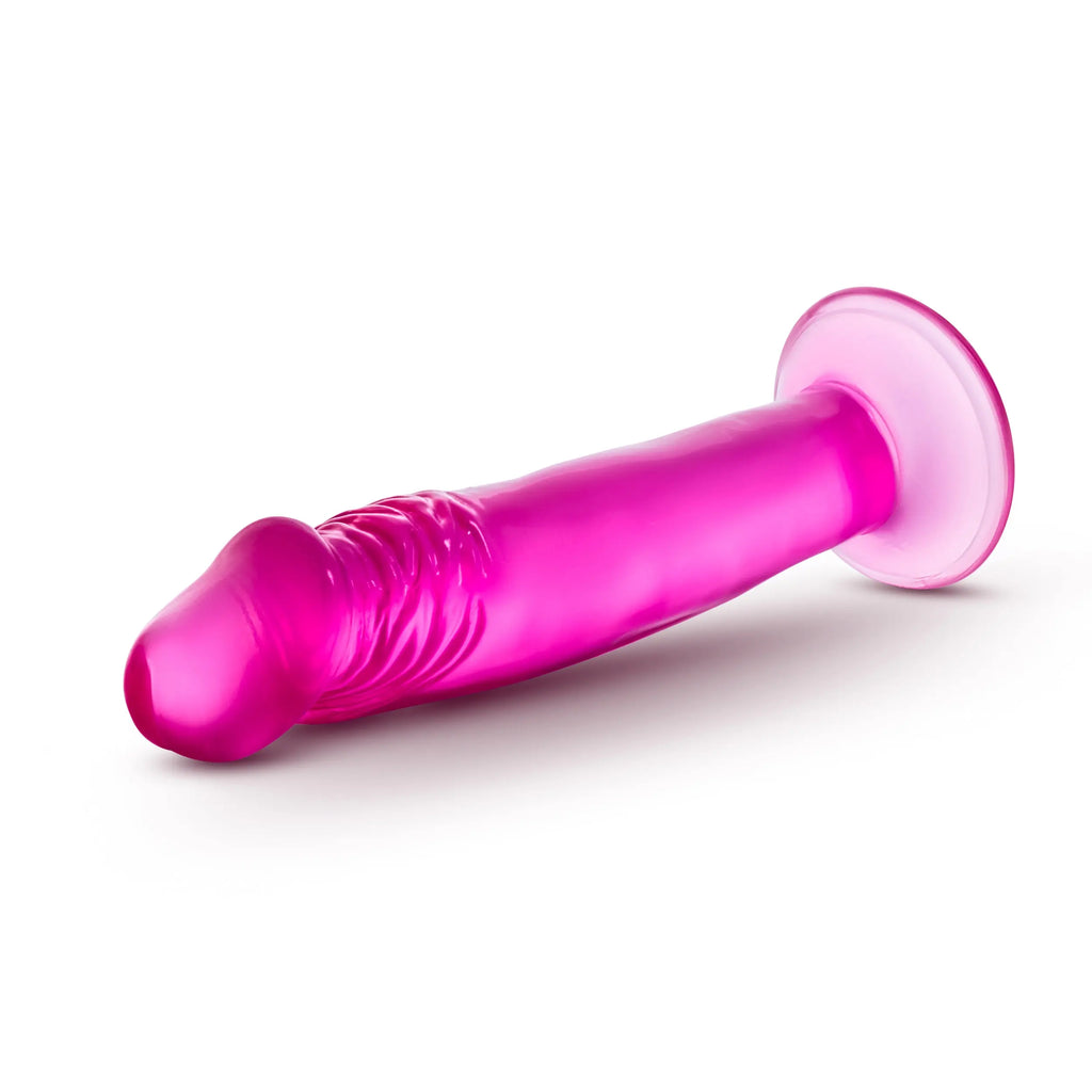 B Yours - Sweet n' Small 6 Inch Dildo With Suction Cup - Pink – body-safe materials suction stimulation | Fu'Cha Exotics