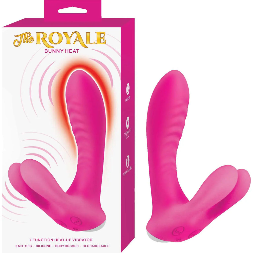 The Royale Bunny Heat - Pink – body-safe silicone 7 vibration modes | Fu'Cha Exotics