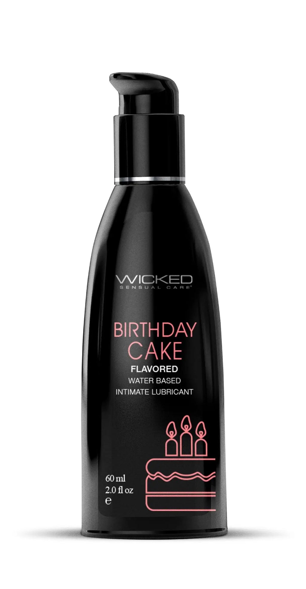 Aqua Birthday Cake Flavored Water Based Intimate Lubricant - 2 Fl. Oz. – body-safe materials | Fu'Cha Exotics