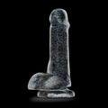 Naturally Yours - 6 Inch Glitter Cock - Sparkling Clear