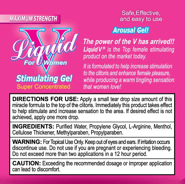 Liquid v for Women 1 Packet Box – body-safe materials | Fu'Cha Exotics