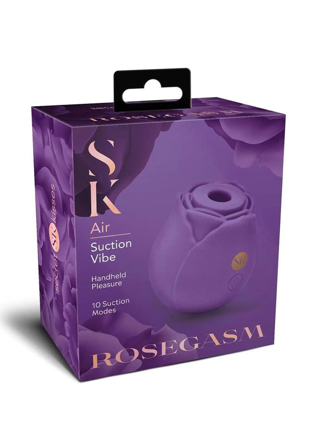 Secret Kisses Rosegasm Air - Purple – body-safe silicone USB-rechargeable | Fu'Cha Exotics