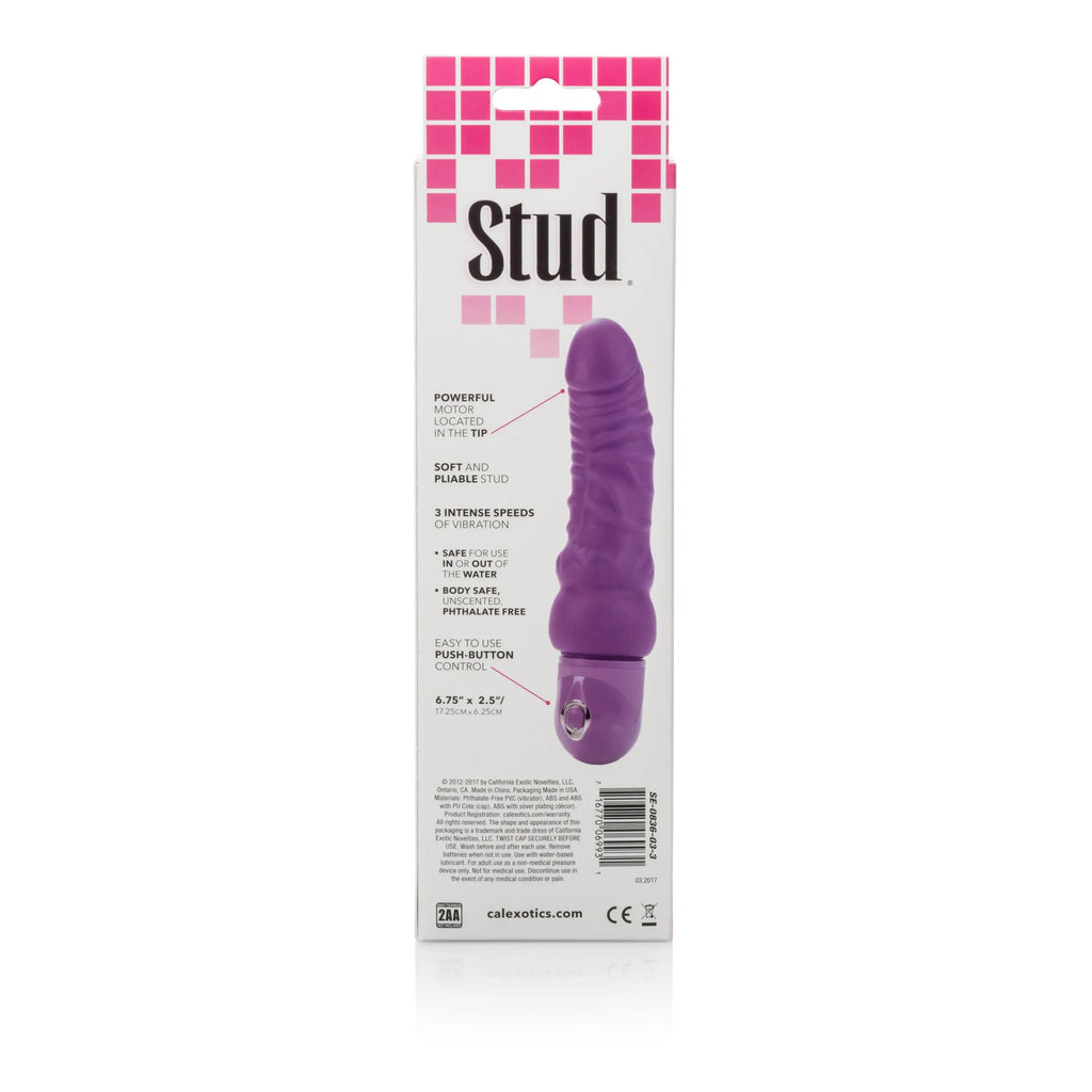Waterproof Power Stud Curvy Dong - Purple – body-safe materials fully waterproof | Fu'Cha Exotics
