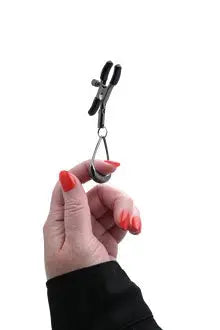 Velvet Noir Tuggable Nipple Clamps – body-safe materials | Fu'Cha Exotics