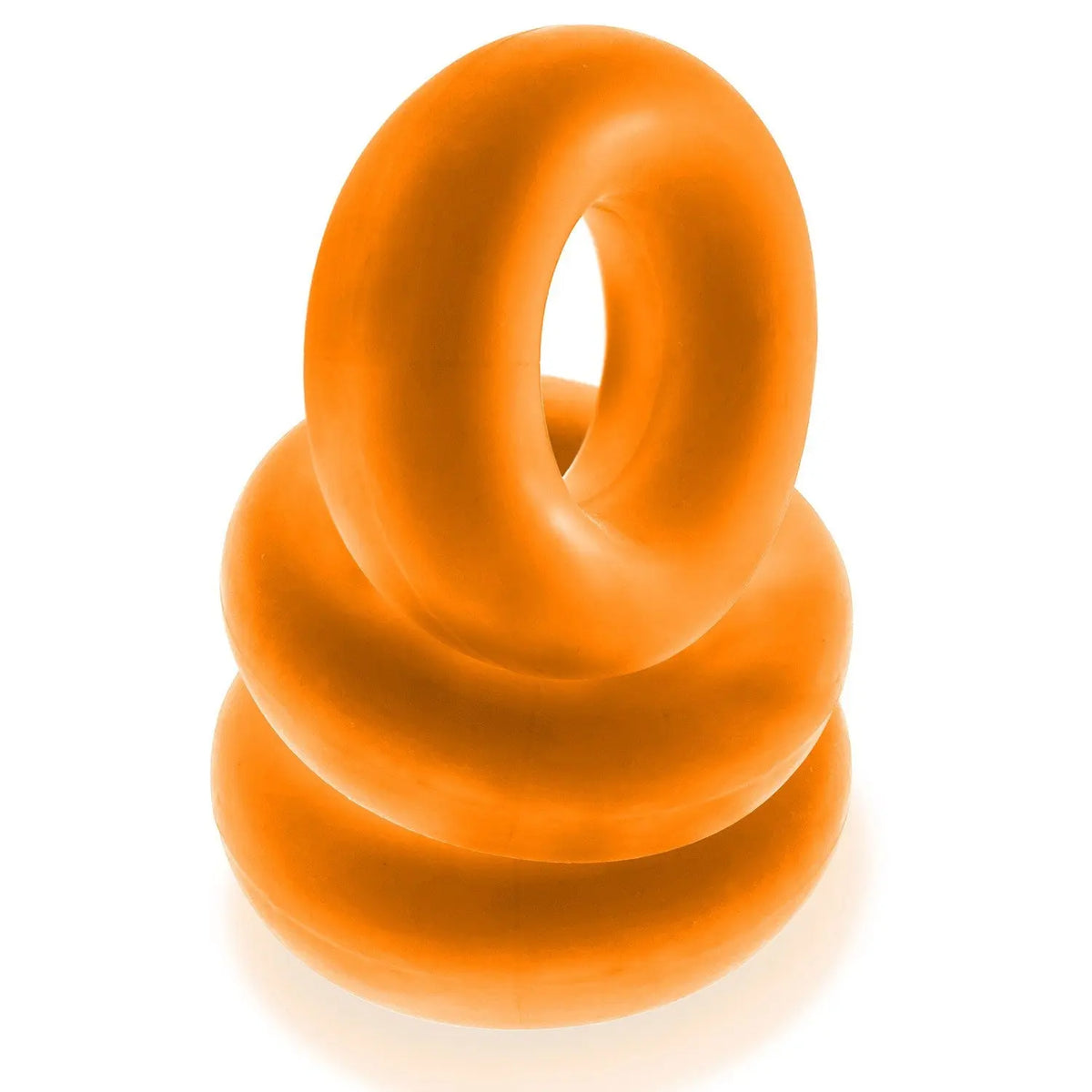 Fat Willy 3-Pack Jumbo Cockring - Orange – body-safe materials | Fu'Cha Exotics